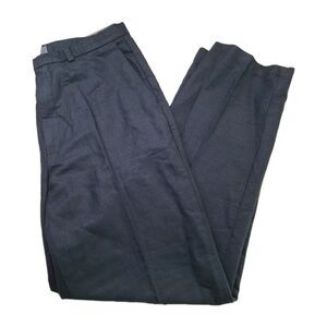 Vtg NWT Linen Blend Docker's Recode Women's Pants 14M Pleated Grey Work Office